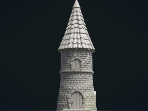 fantasy tower house 3Dプリントモデル