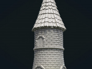 fantasy tower house 3Dプリントモデル