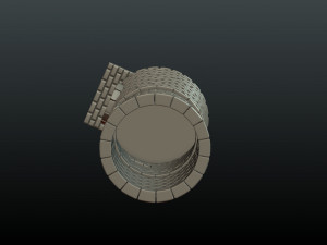 fantasy tower house 3Dプリントモデル