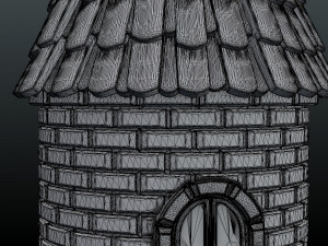 fantasy tower house 3Dプリントモデル
