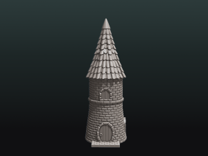 fantasy tower house 3Dプリントモデル