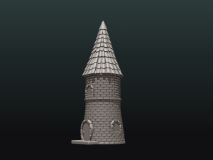 fantasy tower house 3Dプリントモデル