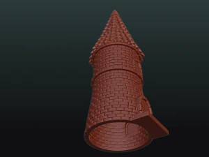 fantasy tower house 3D Print Model