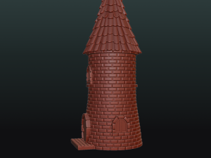 fantasy tower house 3Dプリントモデル