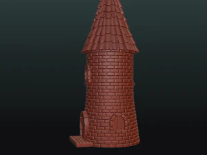 fantasy tower house 3D Print Model