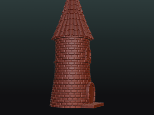 fantasy tower house 3Dプリントモデル