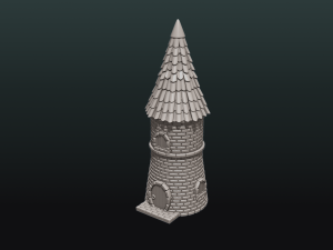 fantasy tower house 3Dプリントモデル