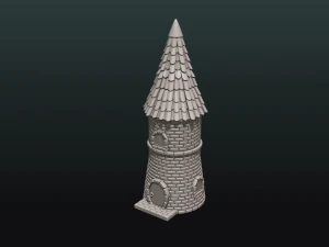 fantasy tower house 3D Print Model