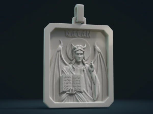 satan relief and pendant 3D Print Model