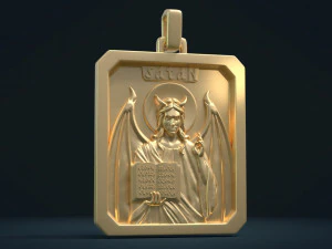 satan relief and pendant 3D Print Model