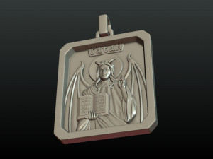 satan relief and pendant Model do druku 3D