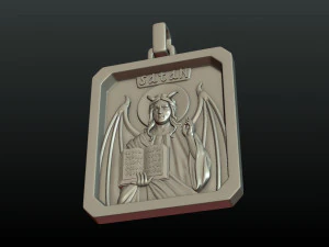 satan relief and pendant 3D Print Model
