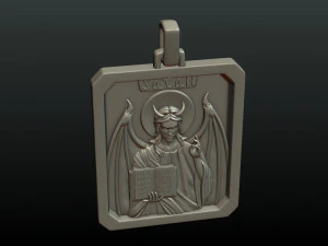 satan relief and pendant 3D Print Model