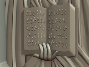 satan relief and pendant Model do druku 3D
