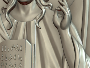 satan relief and pendant Model do druku 3D