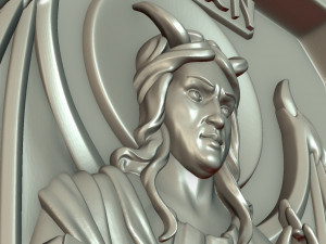 satan relief and pendant Model do druku 3D