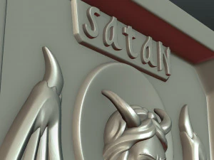 satan relief and pendant 3D Print Model