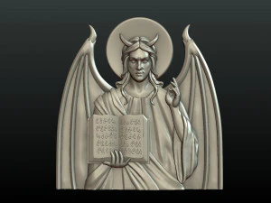 satan relief and pendant 3D Print Model