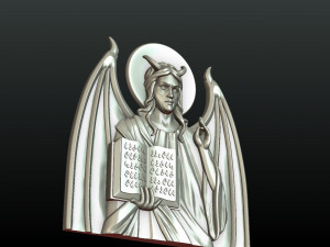 satan relief and pendant Model do druku 3D