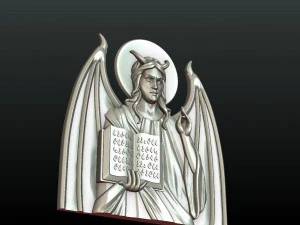 satan relief and pendant 3D Print Model