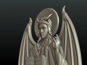 satan relief and pendant 3D Print Model