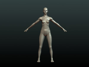 girl base mesh 3D Model