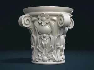 인쇄 준비 자본 3D 프린트 모델