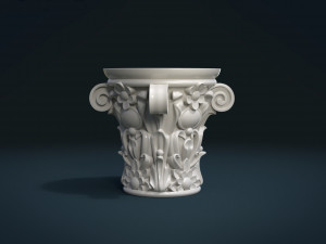 print ready capital 3D Baskı Modeli