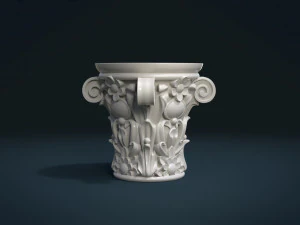 인쇄 준비 자본 3D 프린트 모델