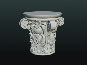 print ready capital 3D Baskı Modeli
