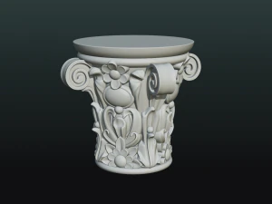 인쇄 준비 자본 3D 프린트 모델