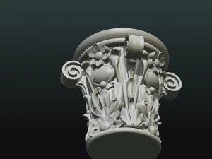 인쇄 준비 자본 3D 프린트 모델