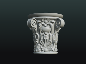 print ready capital 3D Baskı Modeli