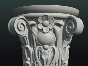 print ready capital 3D Baskı Modeli