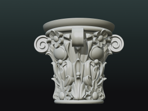 print ready capital 3D Baskı Modeli