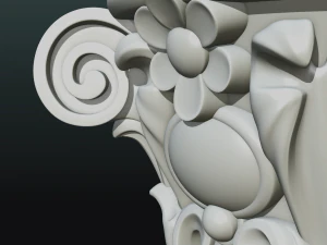 인쇄 준비 자본 3D 프린트 모델