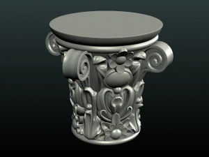 인쇄 준비 자본 3D 프린트 모델