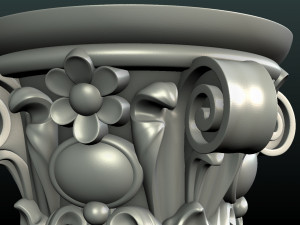 print ready capital 3D Baskı Modeli