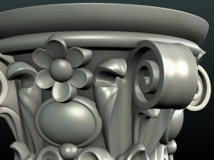 인쇄 준비 자본 3D 프린트 모델