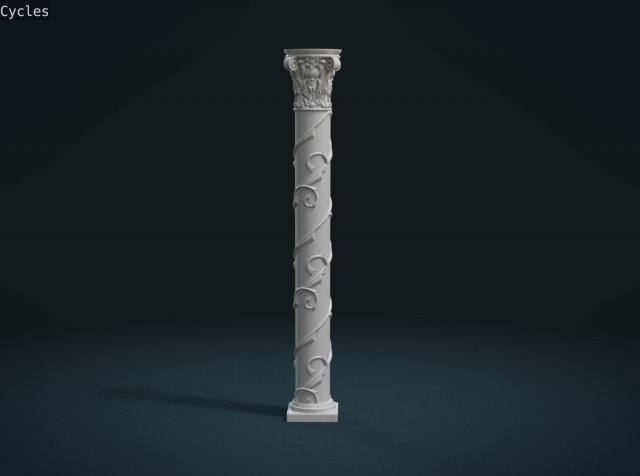 print ready column Model do druku 3D .c4d .max .obj .3ds .fbx .stl .blend