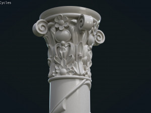 print ready column Model do druku 3D