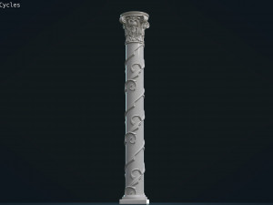 print ready column Model do druku 3D