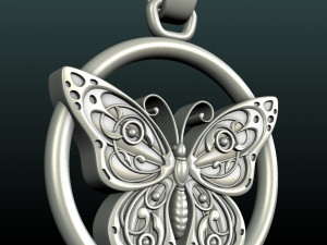 Butterfly pendant 3D 프린트 모델