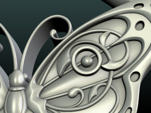 Butterfly pendant 3D 프린트 모델