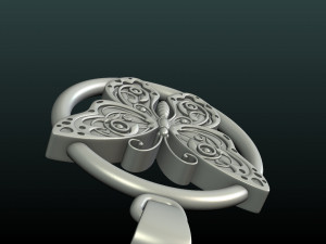Butterfly pendant 3D 프린트 모델