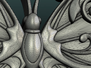 Butterfly pendant 3D 프린트 모델