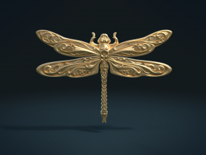 dragonfly relief 3D Print Model