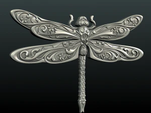 dragonfly relief 3D Print Model