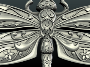 dragonfly relief 3D 打印模型
