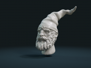 gnome head 3D 프린트 모델